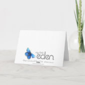 Carte de remerciement de mariage au paysage de bou (Dos)