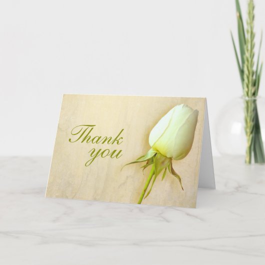 Carte de remerciement de mariage au paysage de bou (Devant)