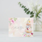 Carte de remerciement de mariage automnal aquarell (Debout devant)