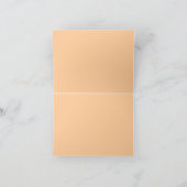 Carte de remerciement de mariage aux roses pêche (Intérieur)