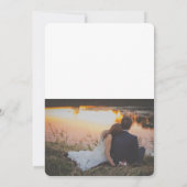 Carte de remerciement de mariage avec 2 photos (Dos)