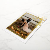 Carte de remerciement de mariage avec cadre en feu (Rotation)