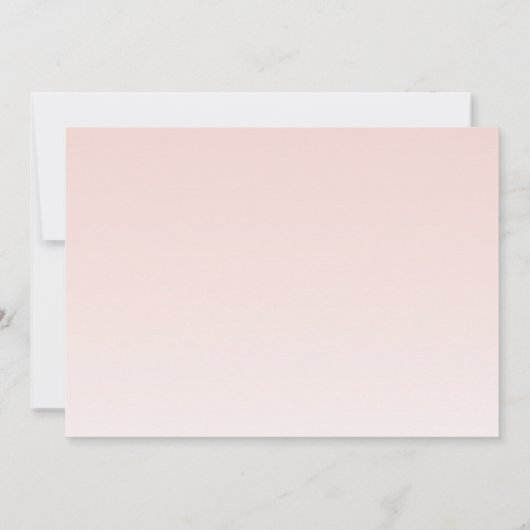 Carte de remerciement de mariage avec glace à l'aq (Dos)