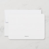 Carte de remerciement de mariage avec photo brumeu (Dos)