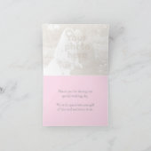Carte de remerciement de mariage avec photo de pét (Intérieur)