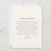 Carte de remerciement de mariage avec photo et mes (Dos)