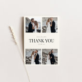 Carte de remerciement de mariage avec photos