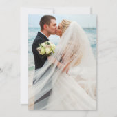 Carte de remerciement de mariage avec superpositio (Dos)