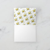 Carte de remerciement de mariage avec tournesol ja (Intérieur)