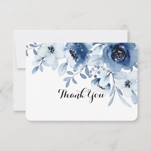 carte de remerciement de mariage/baby shower à mot (Devant)