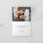 Carte de remerciement de mariage Chalkboard Blooms (Intérieur)