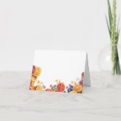 Carte de remerciement de mariage Citrus Main Squee (Dos)