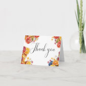 Carte de remerciement de mariage Citrus Main Squee (Devant)