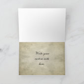 Carte de remerciement de mariage crâne de mariée e (Intérieur)