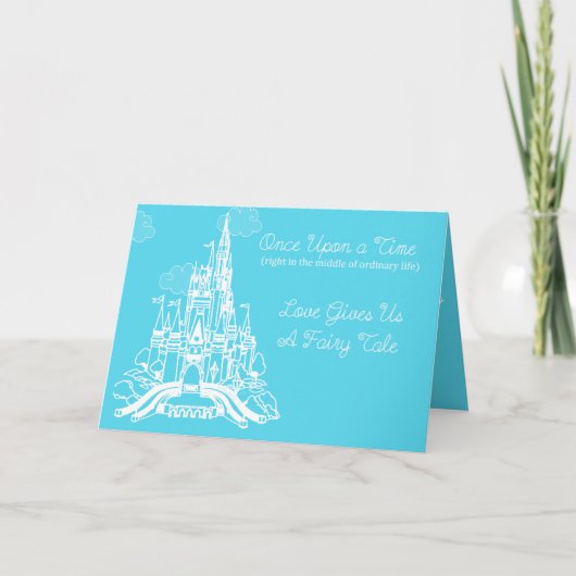 Carte de remerciement de mariage de conte de fée (Devant)