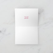 Carte de remerciement de mariage de motard rose su (Intérieur)