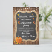 Carte de remerciement de mariage de pumpkin à crai (Debout devant)