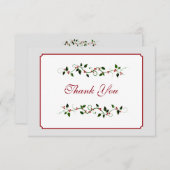 Carte de remerciement de mariage de vacances de dé (Devant / Derrière)