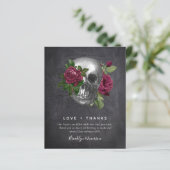 Carte de remerciement de mariage économique | Phot (Debout devant)