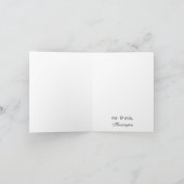 Carte de remerciement de mariage élégante (Intérieur)