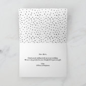 Carte de remerciement de mariage en collage de tro (Intérieur)