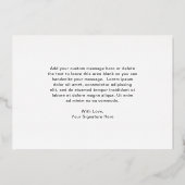 Carte de remerciement de mariage en collage photo (Verso)