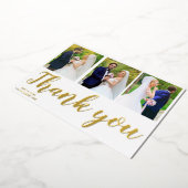 Carte de remerciement de mariage en collage photo  (Rotation)