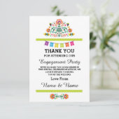 Carte de remerciement de mariage Fiesta Lime Mexic (Debout devant)