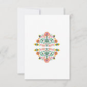 Carte de remerciement de mariage Fiesta Lime Mexic (Dos)