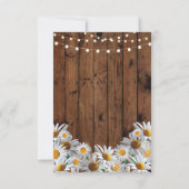 Carte de remerciement de mariage Fleurs de marguer (Dos)