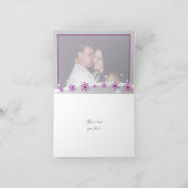 Carte de remerciement de mariage flocon de neige g (Intérieur)