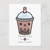 Carte de remerciement de mariage floral aquarelle  (Devant)