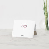 Carte de remerciement de mariage floral Bourgogne  (Dos)