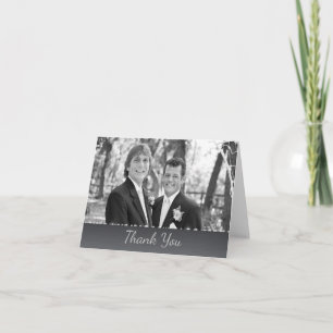 Carte de remerciement de mariage gay