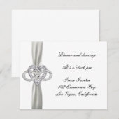 Carte de Remerciement de Mariage Infinity Heart (Devant / Derrière)