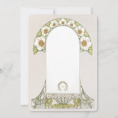 Carte de remerciement de mariage Insert Vintage Ar (Dos)