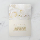 Carte de remerciement de mariage Merci Maman et Pa (Intérieur)