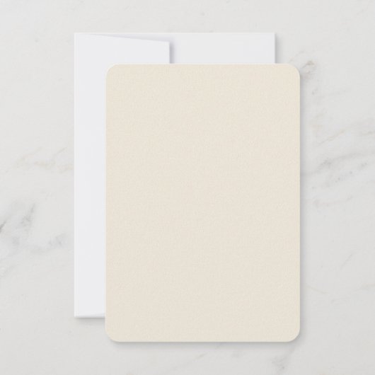Carte de remerciement de mariage minimaliste. (Dos)