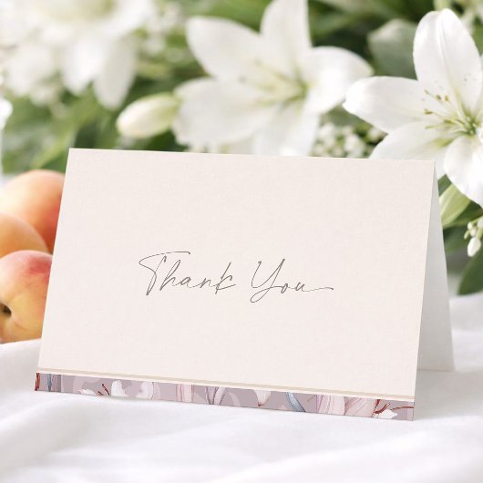 Carte de remerciement de mariage minimaliste