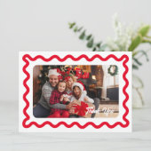 Carte de remerciement de mariage moderne (Debout devant)