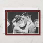 Carte de remerciement de mariage moderne avec QR C (Dos)
