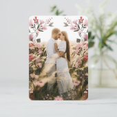 Carte de remerciement de mariage moderne boho folk (Debout devant)