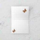 Carte de remerciement de mariage papillon (Intérieur)