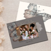 Carte de remerciement de mariage papillon magnifiq