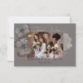 Carte de remerciement de mariage papillon magnifiq (Devant)