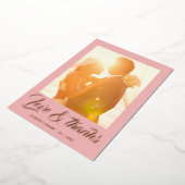 Carte de remerciement de mariage personnalisée ave (Rotation)