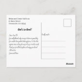 Carte de remerciement de mariage photo (Dos)