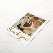 Carte de remerciement de mariage photo 2 écriture  (Rotation)