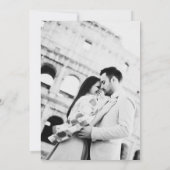 Carte de remerciement de mariage photo avec texte (Dos)