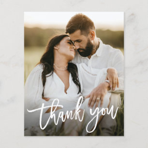 Carte de remerciement de mariage photo de budget d